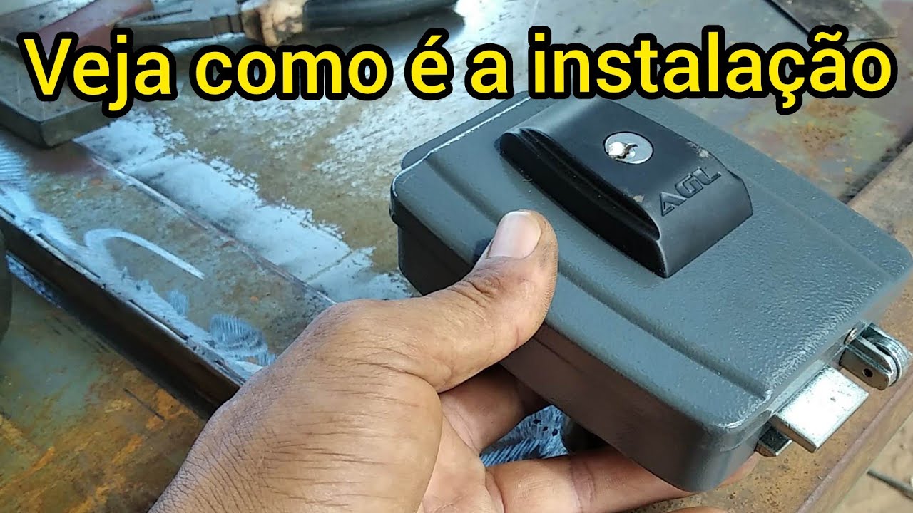 como colocar fechadura eletrica