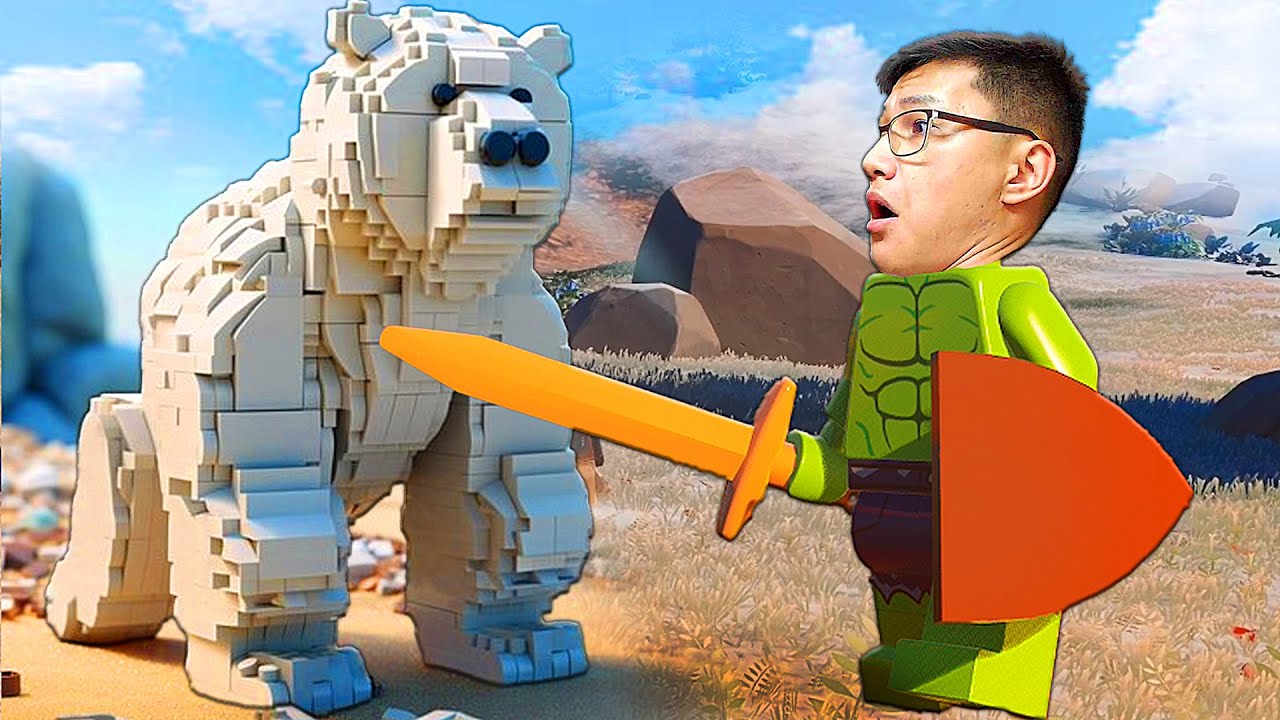 Лего Халк үлкен аюды жеңе алады ма? (LEGO Fortnite) #8