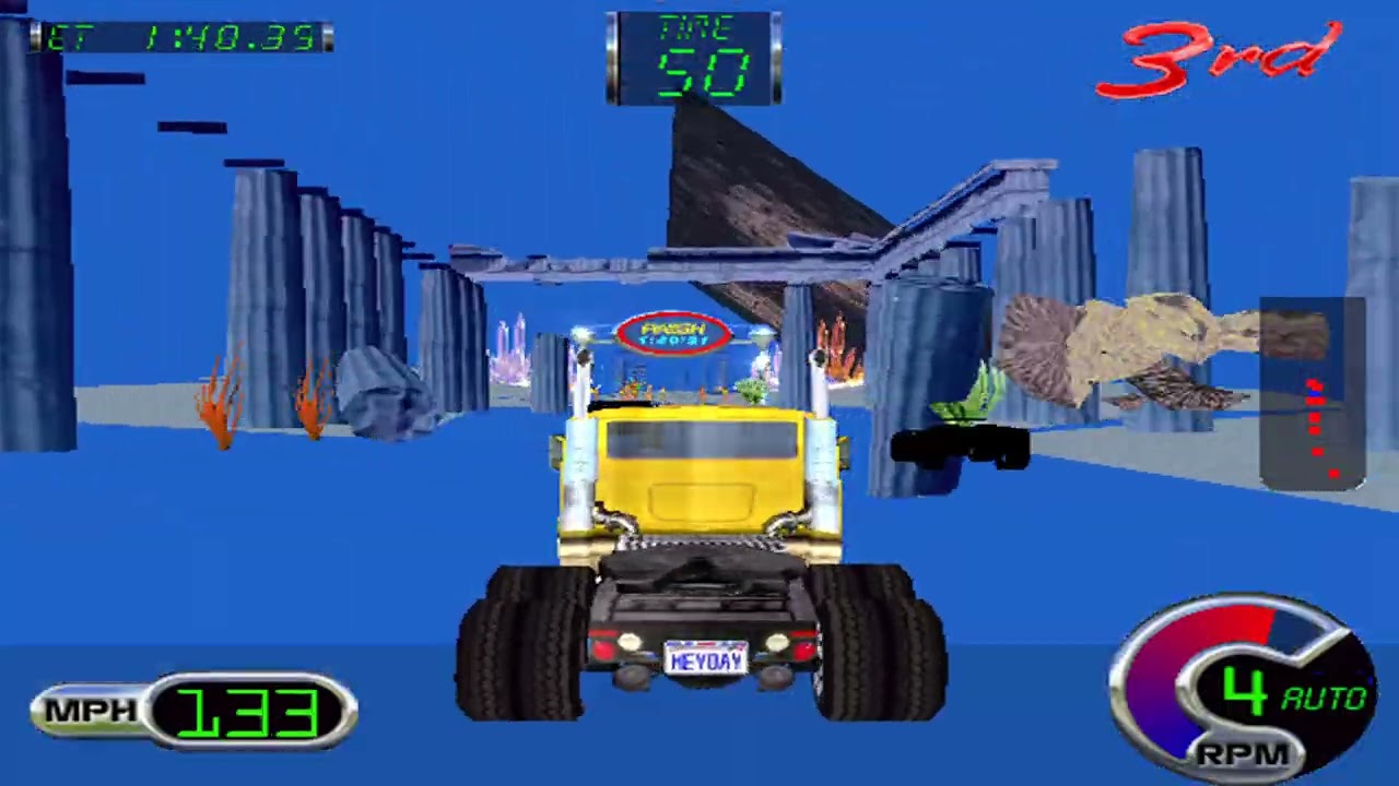 Cruis'n Exotica (Arcade) | MAME 0.280 | Gameplay #2