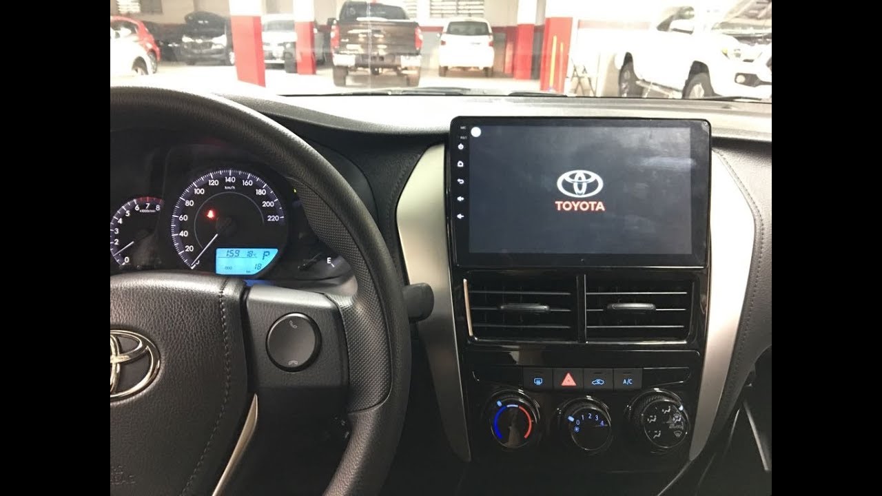 instalación Kit radio de pantalla Android   para Toyota Yaris sedan  2018 2020