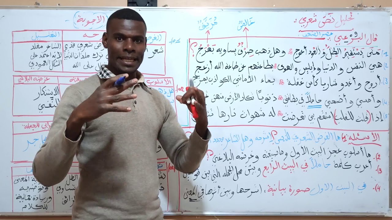 تحليل نص شعري 04 مهم لكل شعب البكالوريا تابعوه حتى النهاية لتستفيدوا