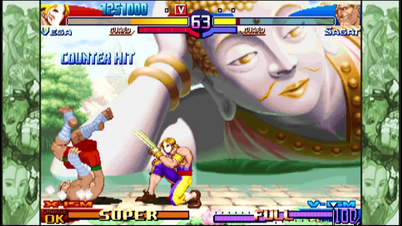 Street Fighter Alpha 3 MAX (PSP) Arcade as Vega