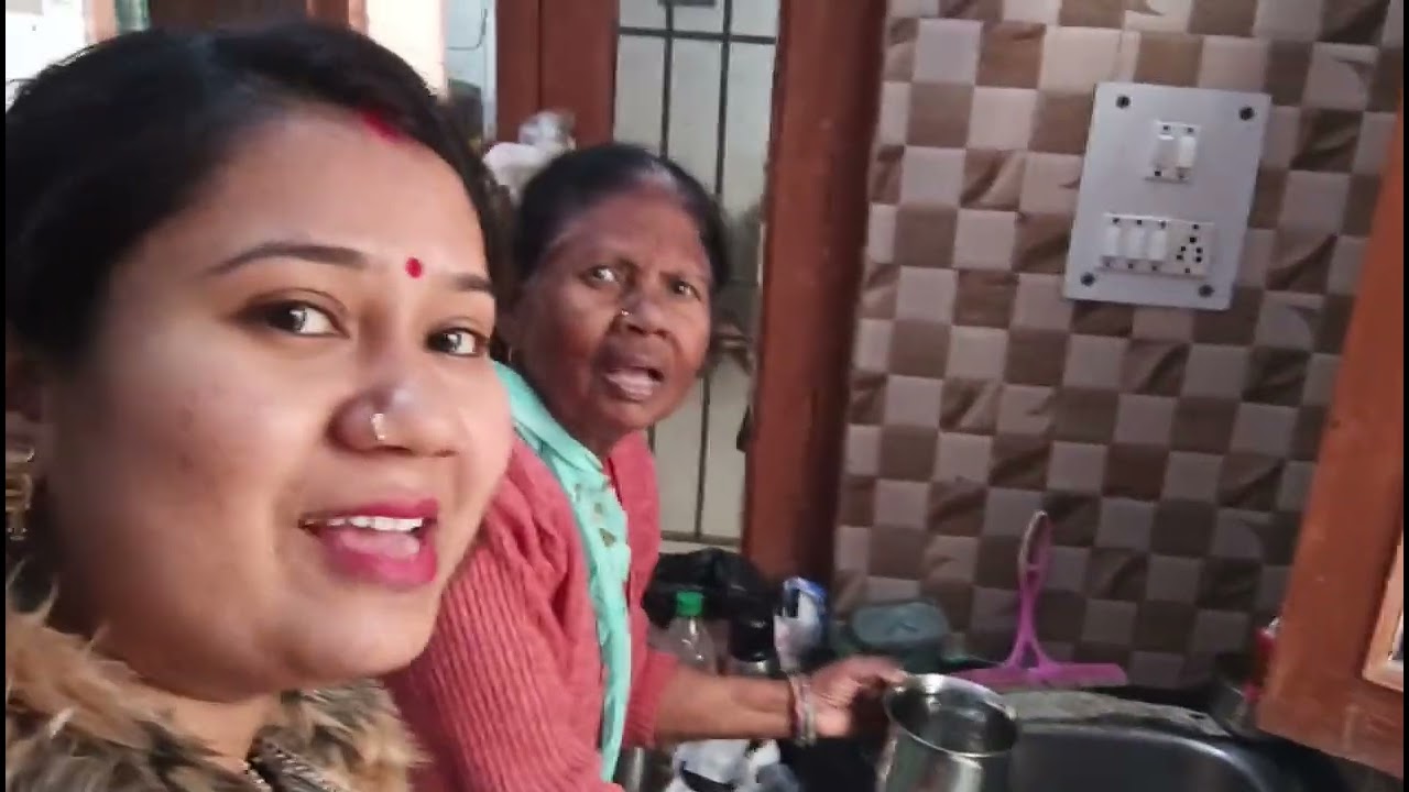 आज हमारे घर पर भात का बुलावा था 😂🤩#bhaatgeet #viralvideo #ladies #video #vlogging #masttime #love 