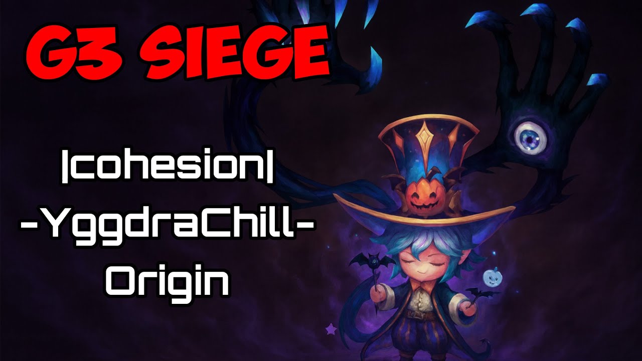 G3 siege |cohesion| vs Ørigiᴎ vs -YggdraChill- | summoners war