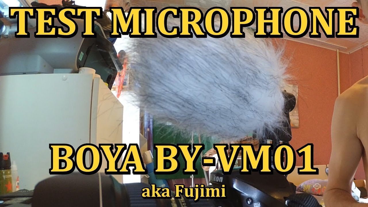 ТЕСТ и  сранение МИКРОФОНА BOYA BY-VM01 (ОН ЖЕ FUJIMI)