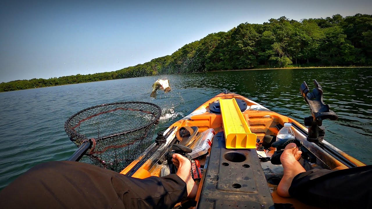 Topwater Kayak Fishing for Big Bass in Minnesota