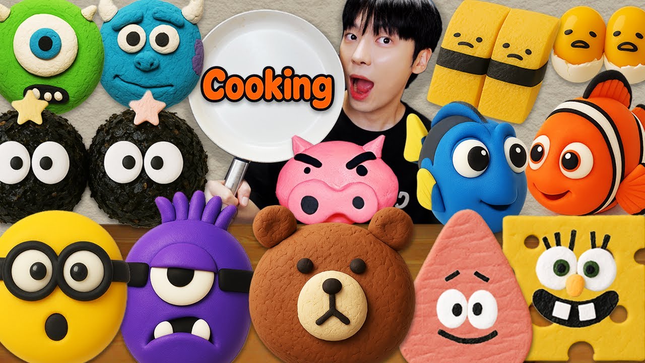 ASMR MUKBANG | Коллекция Домашней Еды по Мультфильмам