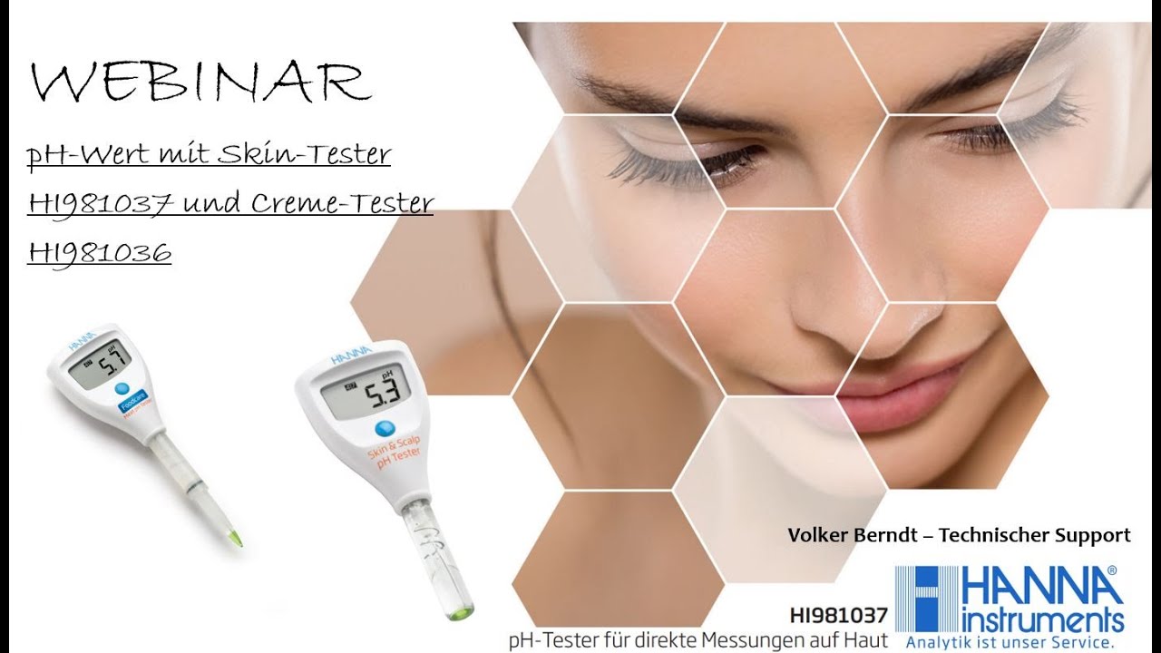 Hanna Instruments Webinar „pH-Wertmessung in der Kosmetik richtig anwenden