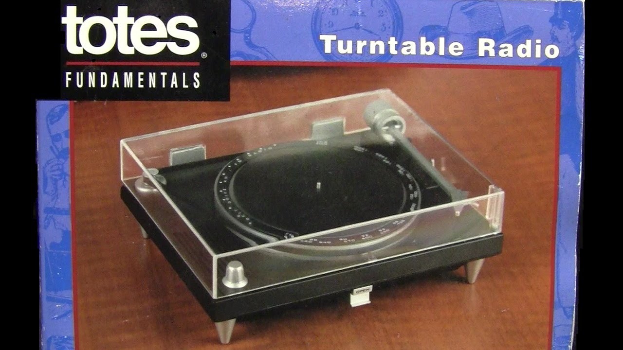 A turntable from an umbrella maker? Totes Belt-Drive Turntable Radio