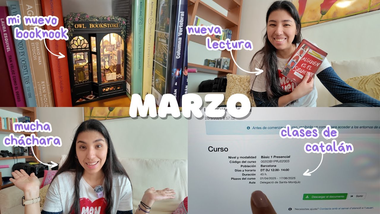curso de catalán & charla sobre lecturas | VLOG 23 - MARZO '25
