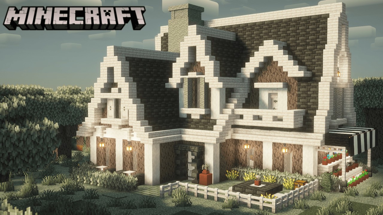 Minecraft | Как Построить Особняк Для Выживания Из Бледного Дуба