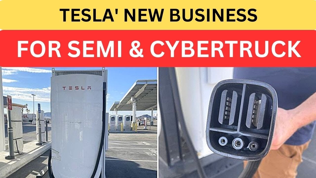 Tesla Is Building a Megacharger For Cybertruck and Semi in Baker, CA