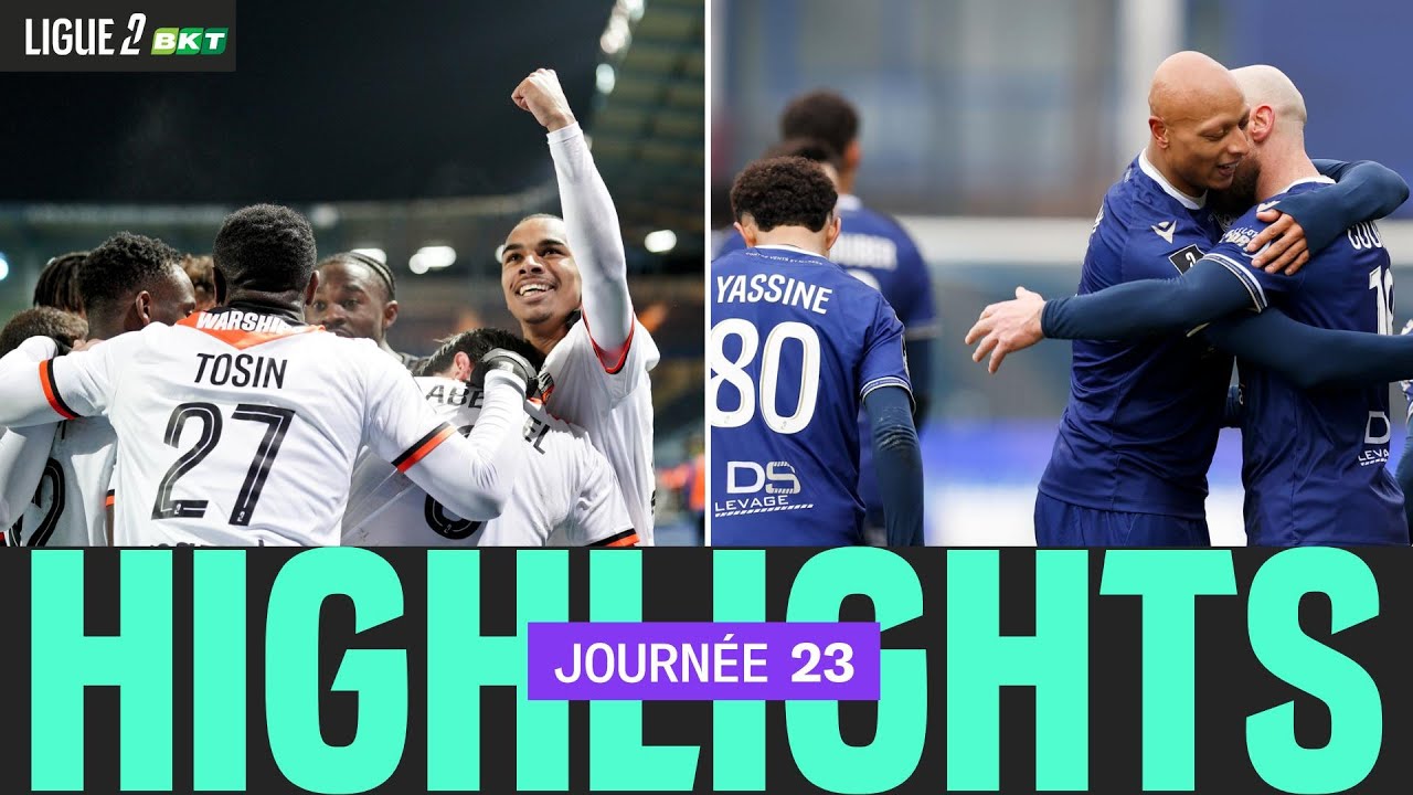 R&eacute;sum&eacute; 23&egrave;me journ&eacute;e - Ligue 2 BKT 24/25
