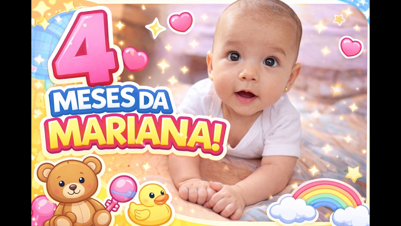 4 MESES DA MARIANA 👶💕 OLHA COMO ELA ESTÁ AGORA