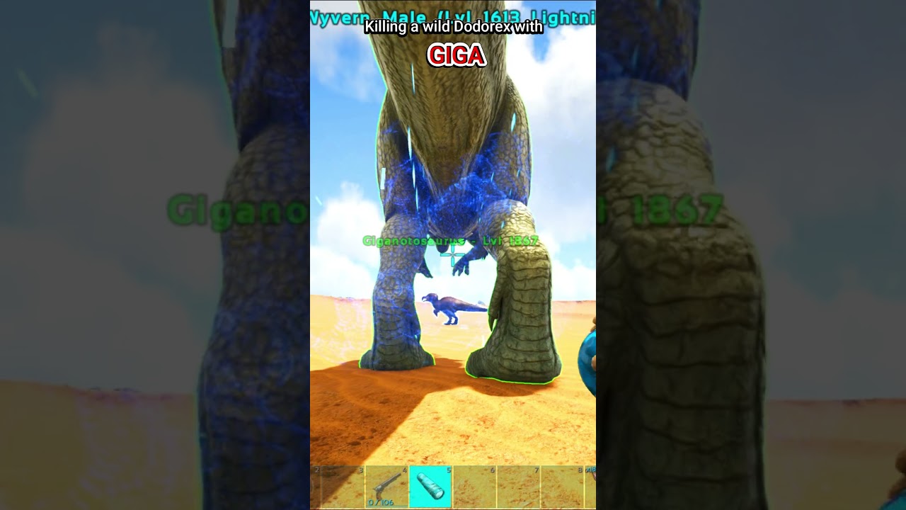 Challenge: KILL DODOREX WITH GIGA #shorts #arksurvivalevolved