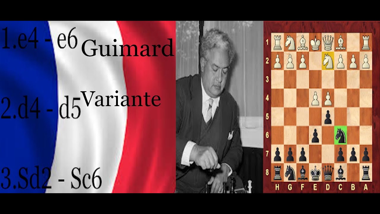 Französisch Tarrasch Sd2 || Guimard Variante für Schwarz