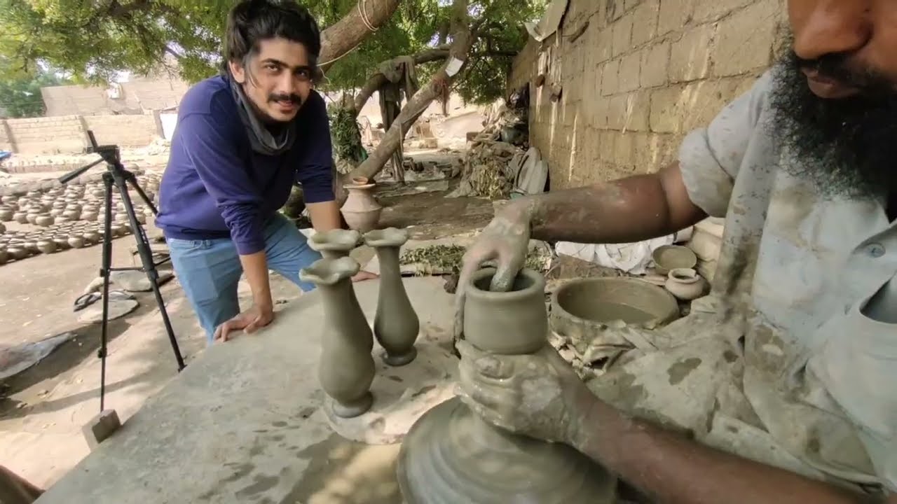 Making Clay Vase by Hand | Throwing a Pottery Village Life | Ancient Method of Clay Pottery