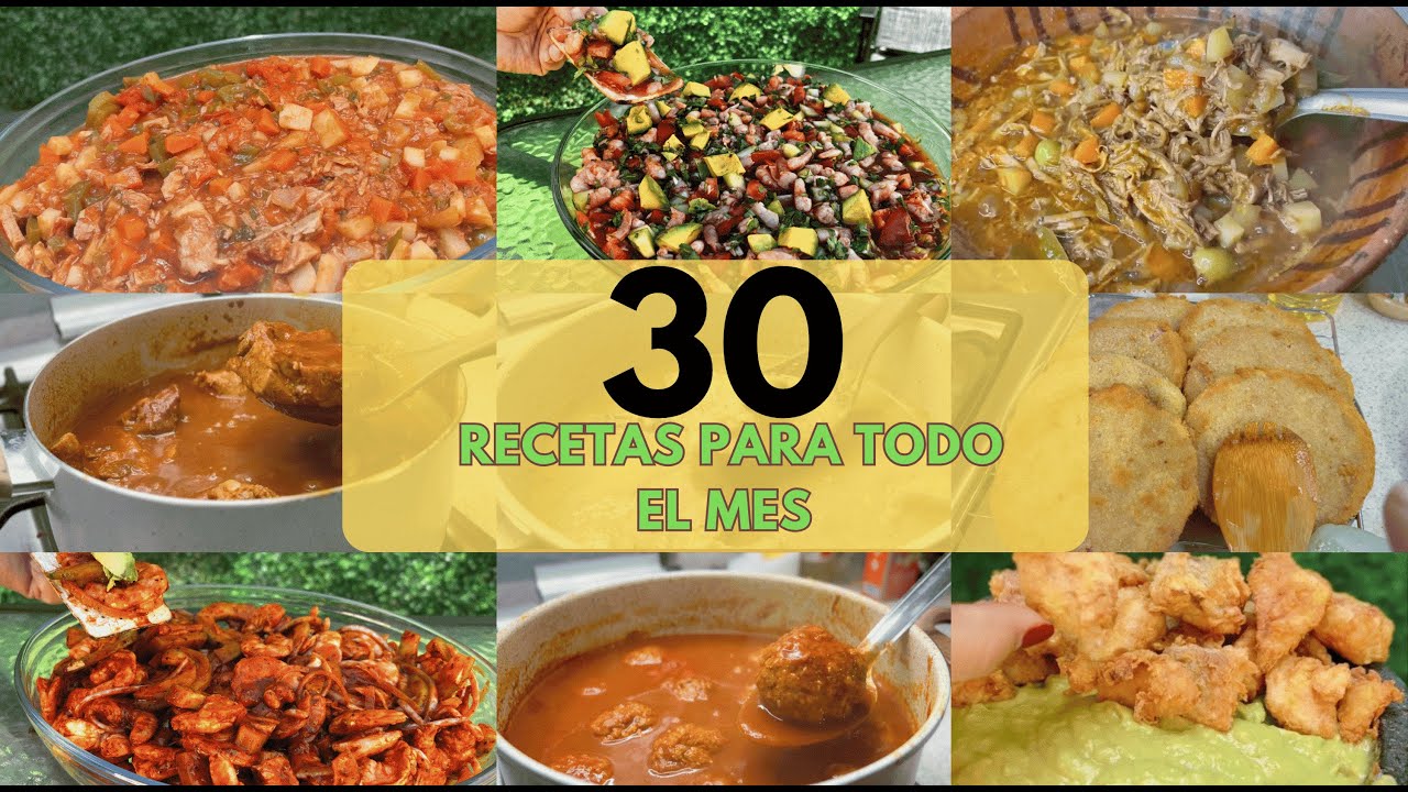 30 COMIDAS PARA TODO EL MES/IDEAS ECONOMICAS/FABI ZEA