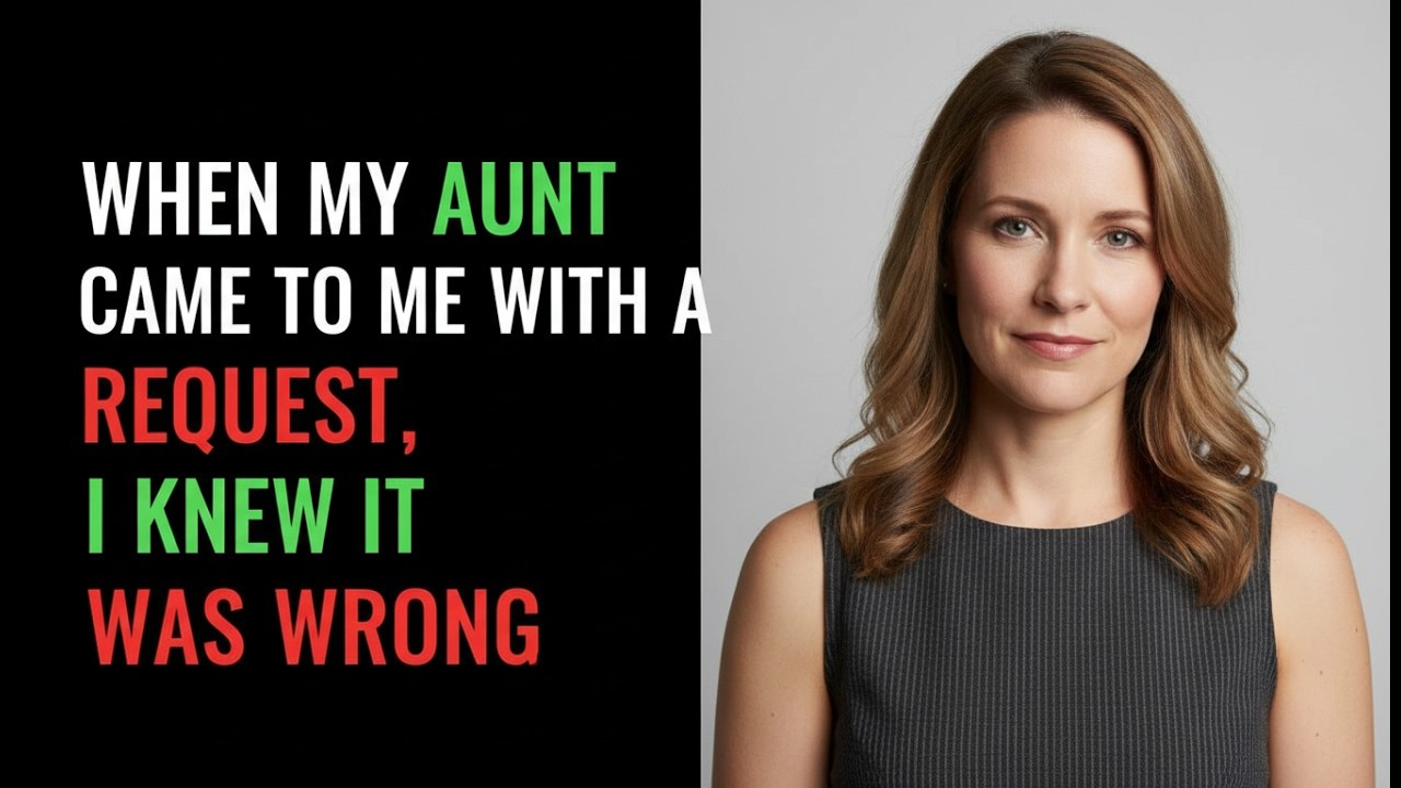 When My Aunt Came to Me With a Request… I Instantly Knew Something Was Wrong