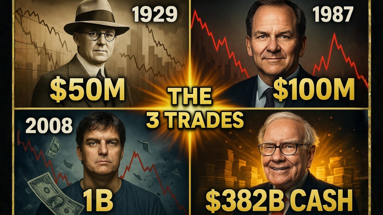 Os 3 Trades que os Bilionários Fazem Antes de Cada Crash - 1929, 1987, 2008, 2025
