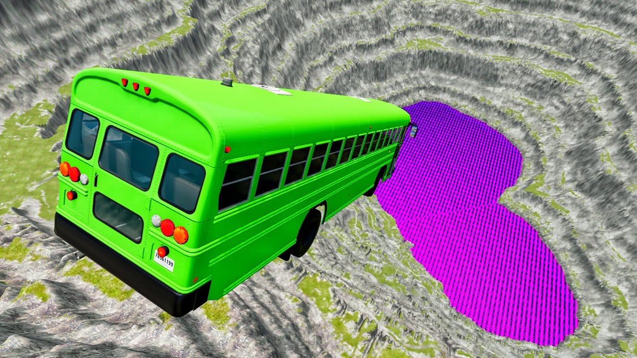 School Bus Leap of Death 🚍💀 | Extreme Jump Crash Test | BeamNG.drive Simulation