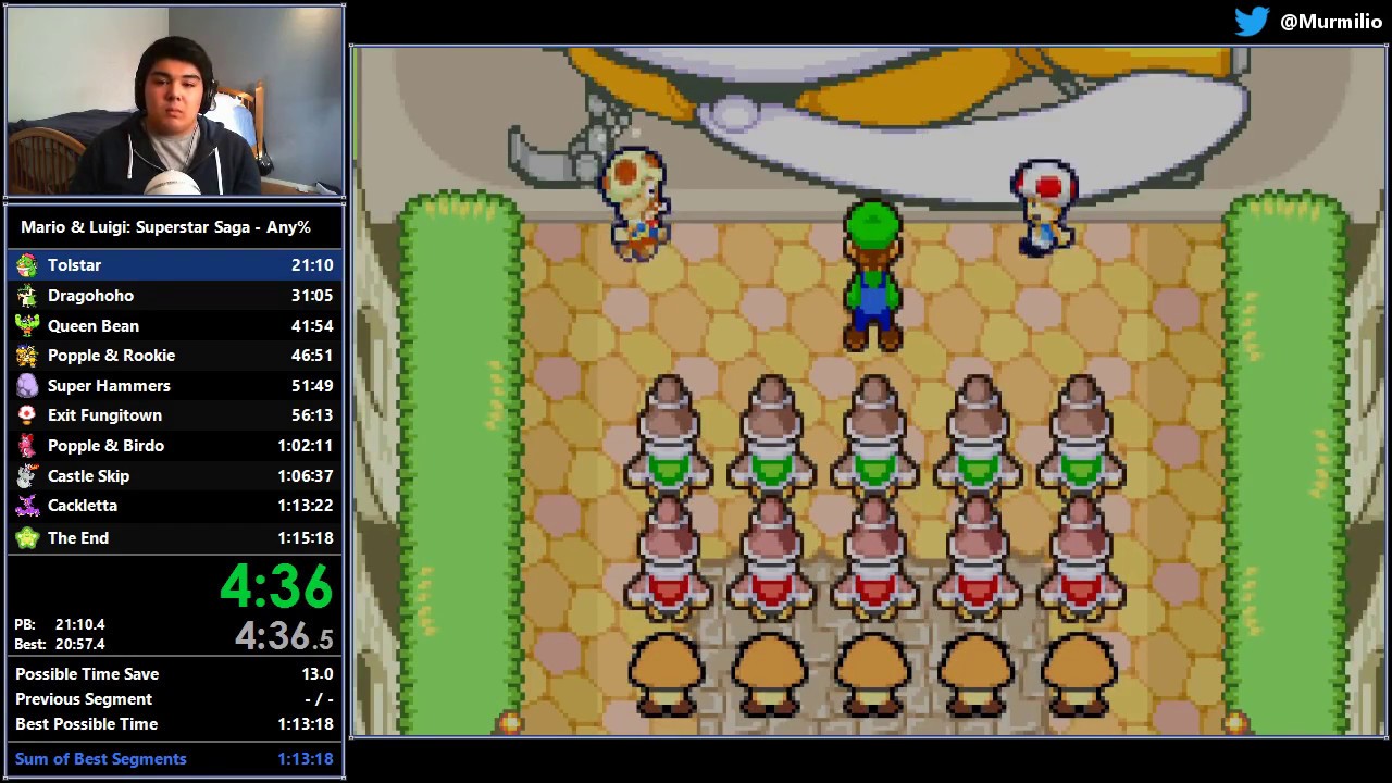 [WR] Mario & Luigi: Superstar Saga speedrun in 1:14:29