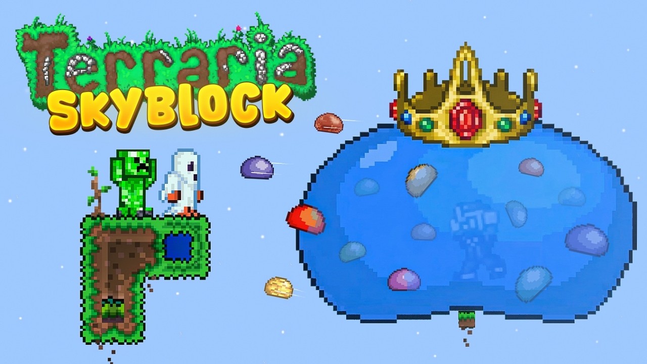 terraria but legendary skyblock is PAIN