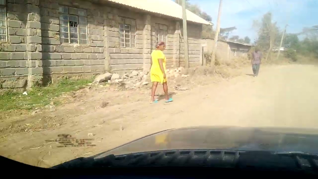 Grace  and her dad morning drive to Olepolos