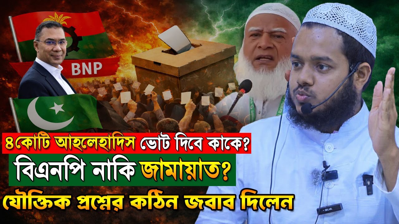 চার কোটি আহলেহাদিস ভোট দিবে কাকে ❓ জামায়াত বিএনপির যৌক্তিক প্রশ্নের কঠিন উত্তর দিলেন আব্দুল্লাহ ভাই