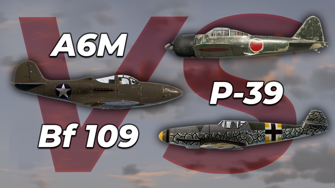 P-39 против A6M против Bf 109
