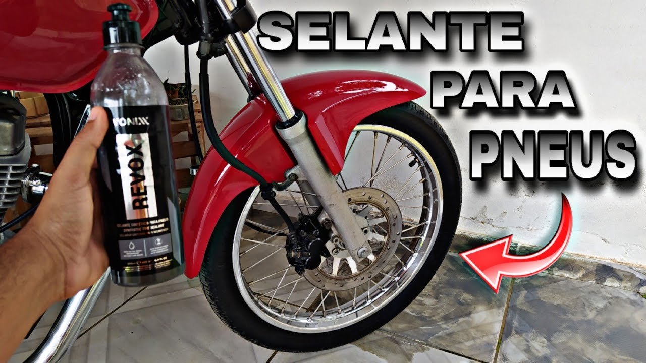 REVOX VONIXX na MOTO – Teste completo do selante de pneus da vonixx - Rafa03