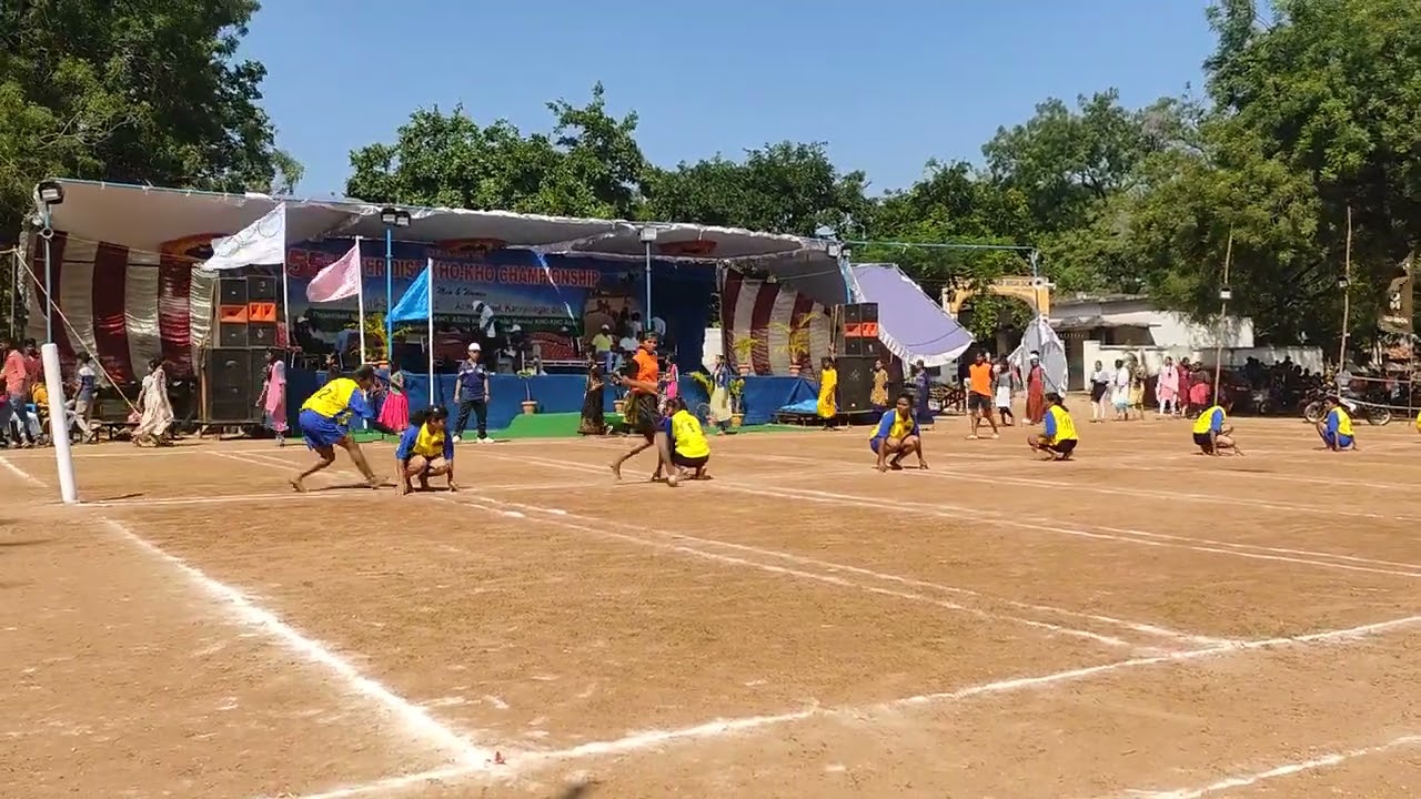 women's Kho Kho match Ranga Reddy vs Khammam