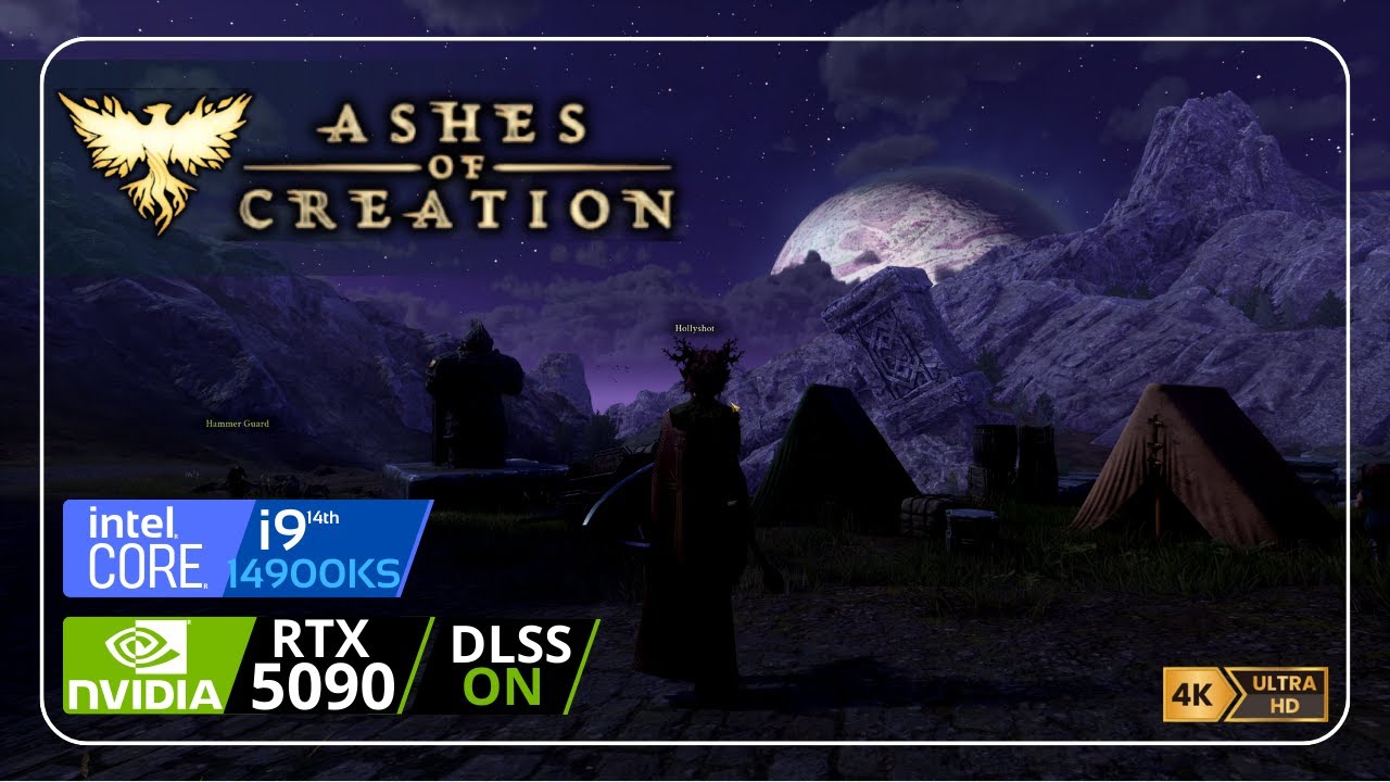 Ashes of Creation: Alpha II - Max Graphics in 4k | RTX 5090 + i9 14900KS | No Commentary