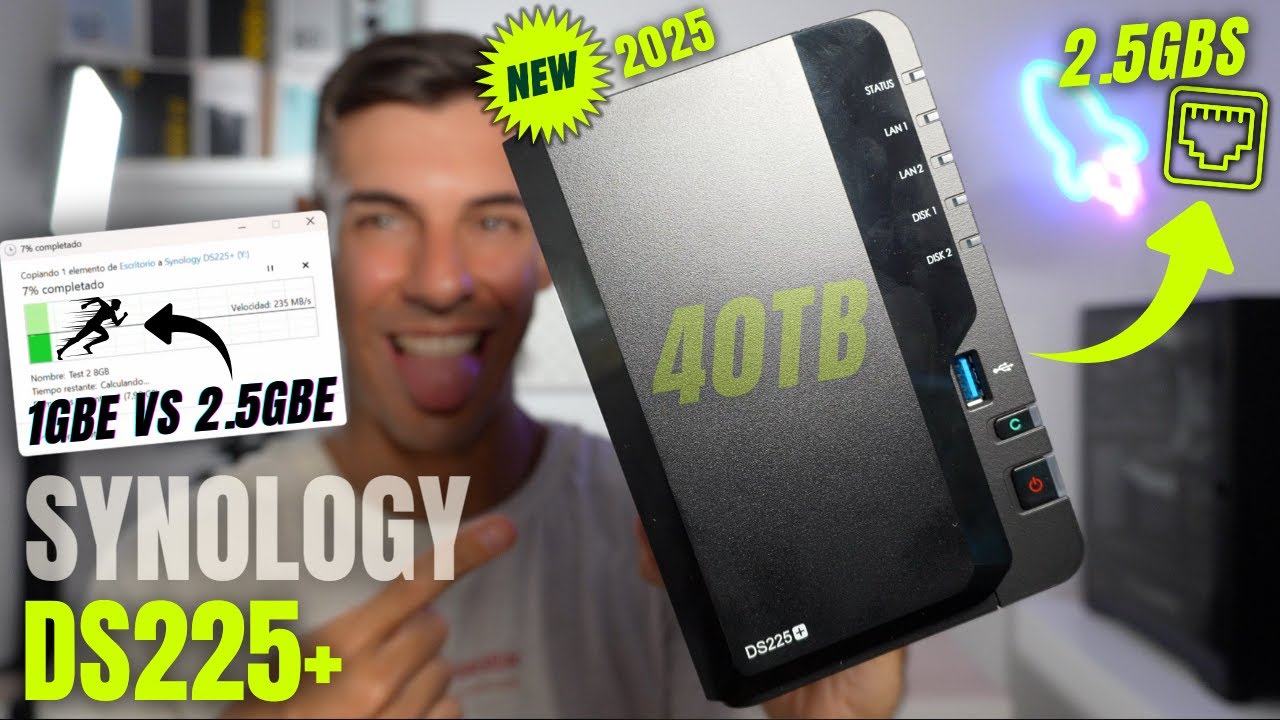 Synology NAS DS225+ 🟢 El PUERTO 2.5GbE LO CAMBIA TODO [REVIEW + TEST]