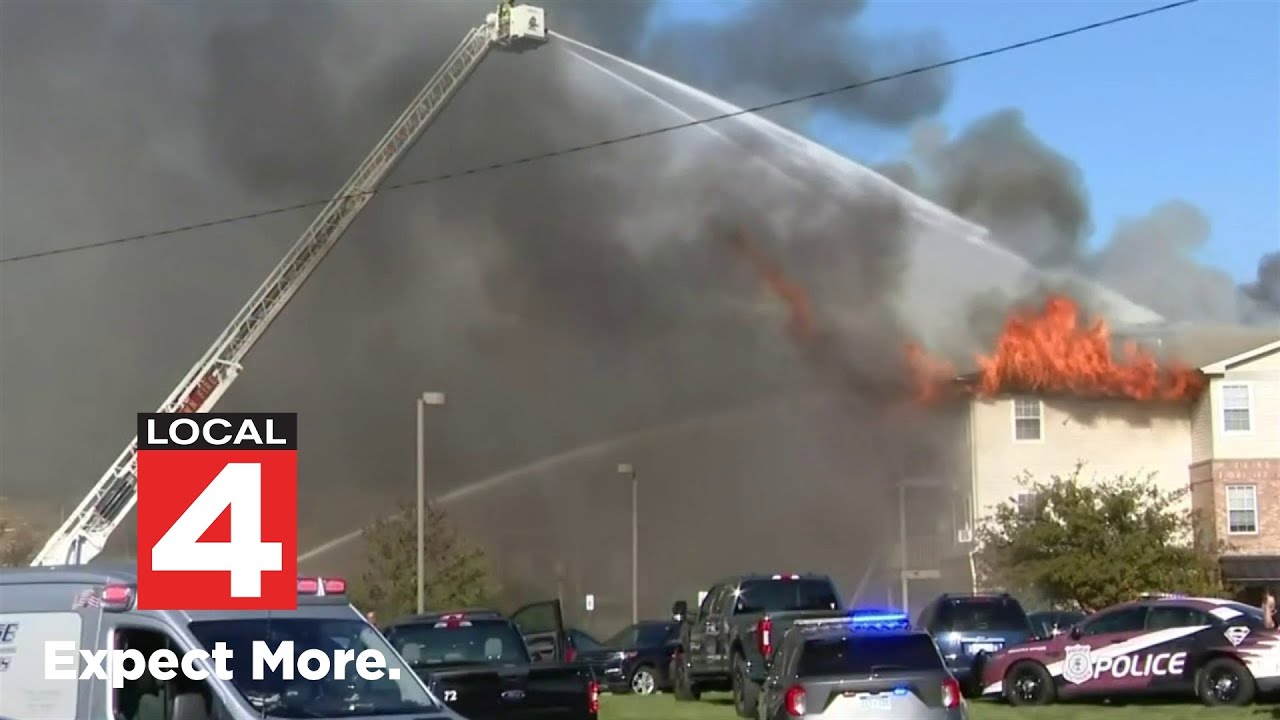 5 people hospitalized after massive fire burned through Southgate senior citizen complex