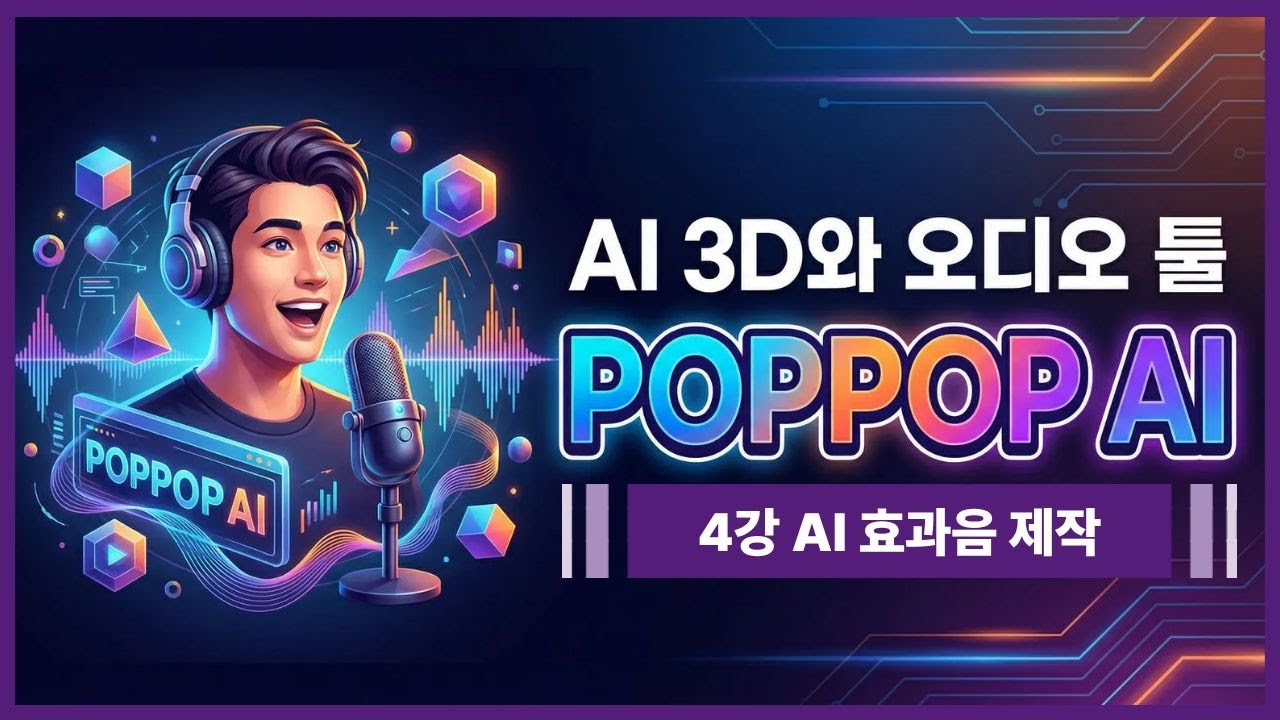 [PopPop AI Lesson 4] Create Free Sound Effects Without Copyright Concerns 🎵