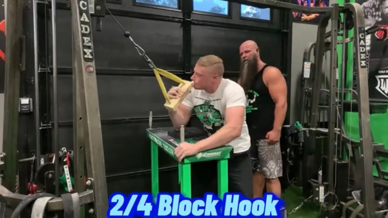 Monster Michael Todd Arm Wrestling Training with Trey Suit