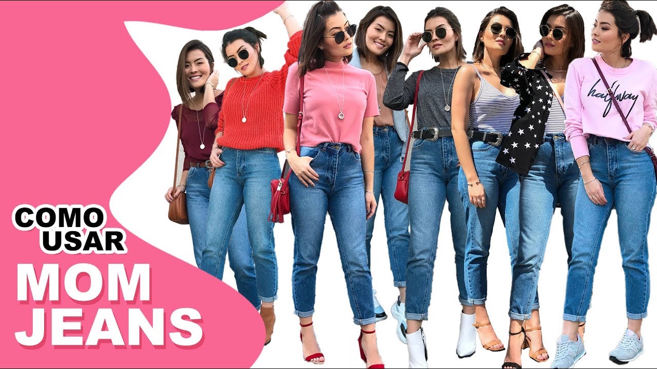 8 LOOKS COM A MESMA MOM JEANS | Minha Calça Favorita
