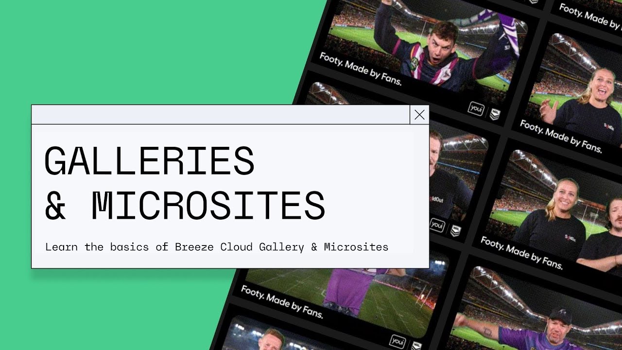 Breeze Cloud Gallery & Microsite Basics