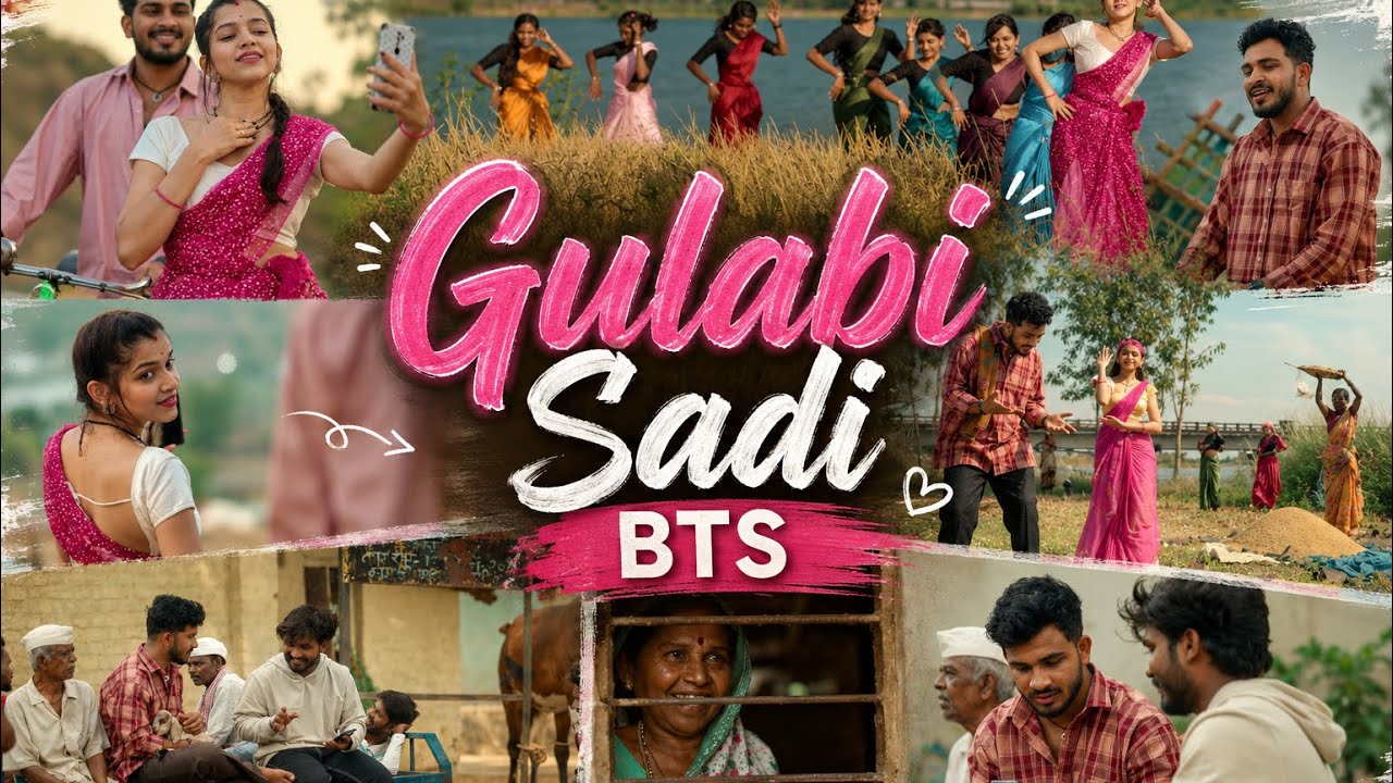 GULABI SADI BTS | Sanju Rathod | Prajakta G | Pavan Rathod |