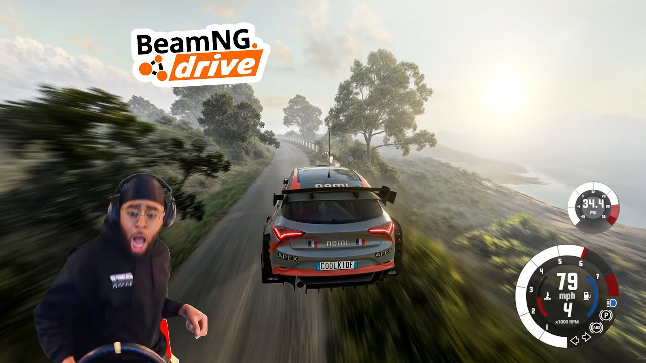 I TRIED RALLY MODE IN THE .35 BEAMNG.DRIVE UPDATE lmaooo