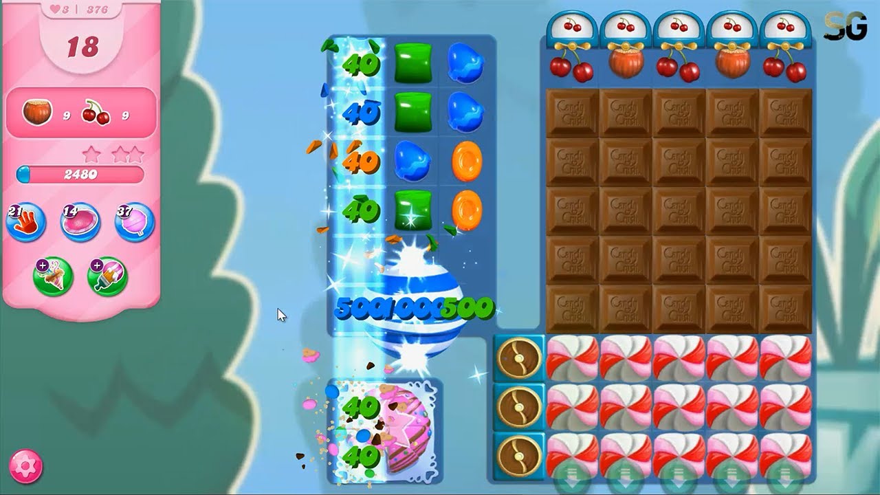 Candy Crush Saga Level 376 (2021 Version)