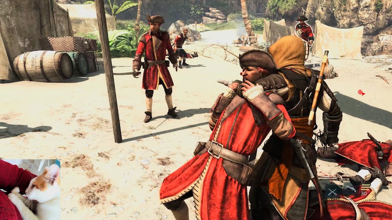 Assassin's Creed 4 Black Flag Merchant Outfit & Combat No Damage
