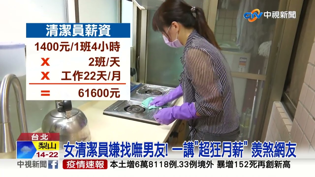 女清潔工嘆找嘸對象! 