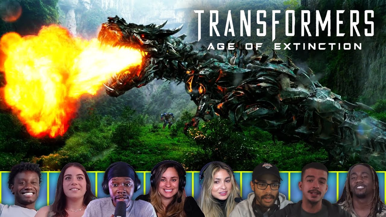 Reactors Reactions to OPTIMUS FIGHTS GRIMLOCK | Transformers: Age of Extinction (2014)