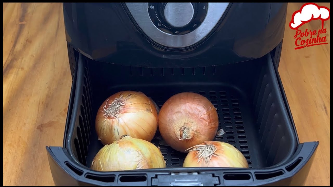 Agora eu só quero comer cebola assim, feita na air fryer