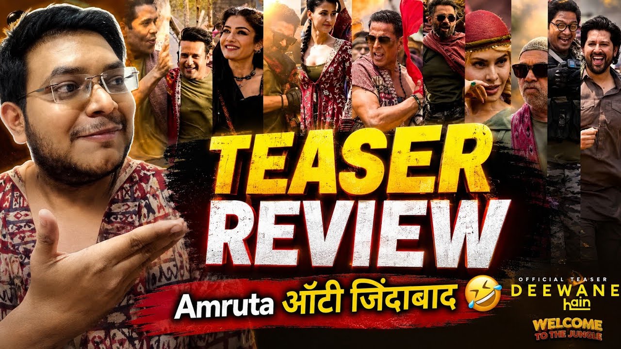 DEEWANE HAIN TEASER REVIEW | DEEWANE HAIN TEASER REACTION | WELCOME TO THE JUNGLE VIDEO SONG REVIEW 