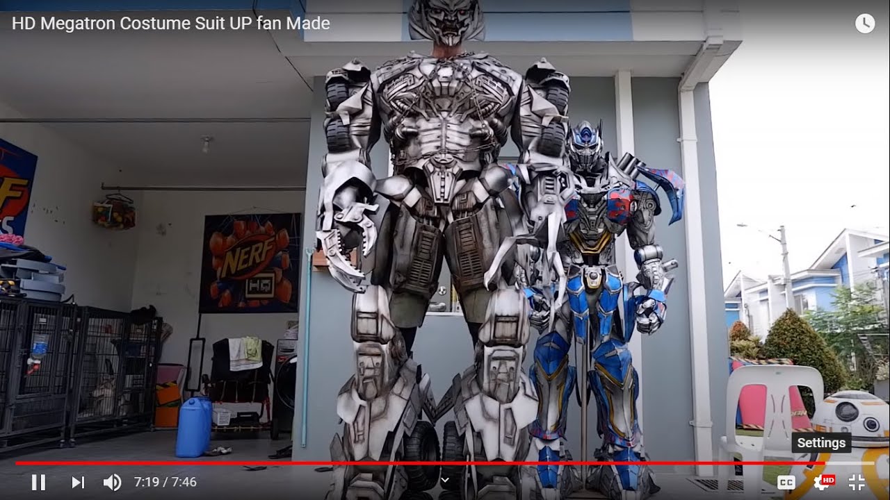 HD Megatron Costume Suit UP fan Made