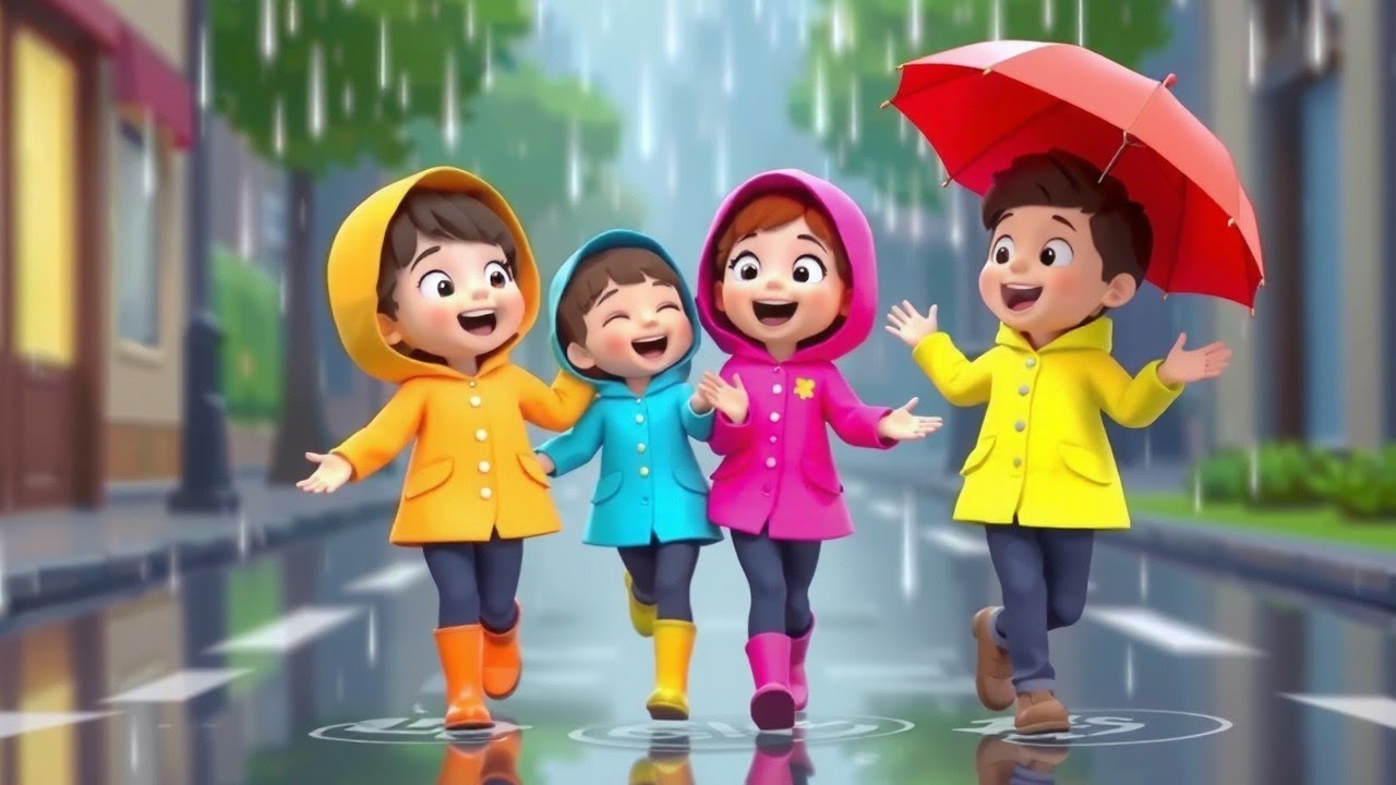 पानी बरसा छम छम छम | Cute Rain Song for Kids |  Rain Play Song | Hindi Kids Rhyme