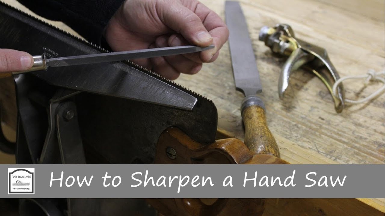 How to Sharpen a Hand Saw - Hand Tool Woodworking